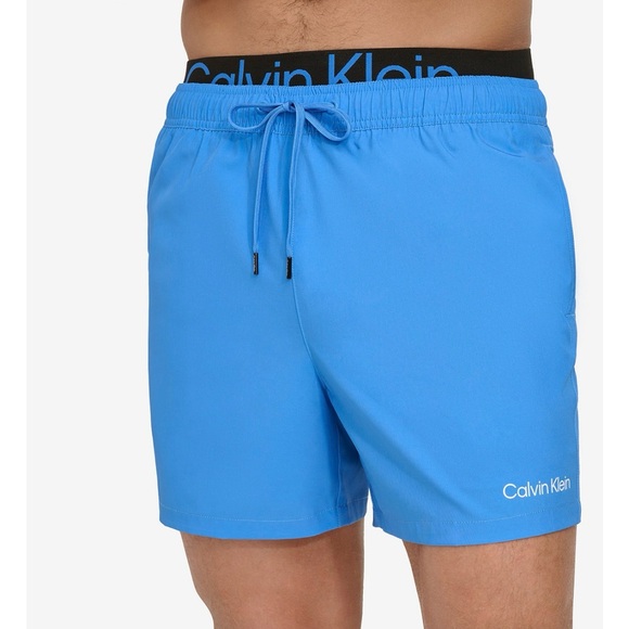 Calvin Klein Logo Elastic Waist Modern Euro
5" Volley Swim Trunks, NWT - Picture 1 of 6